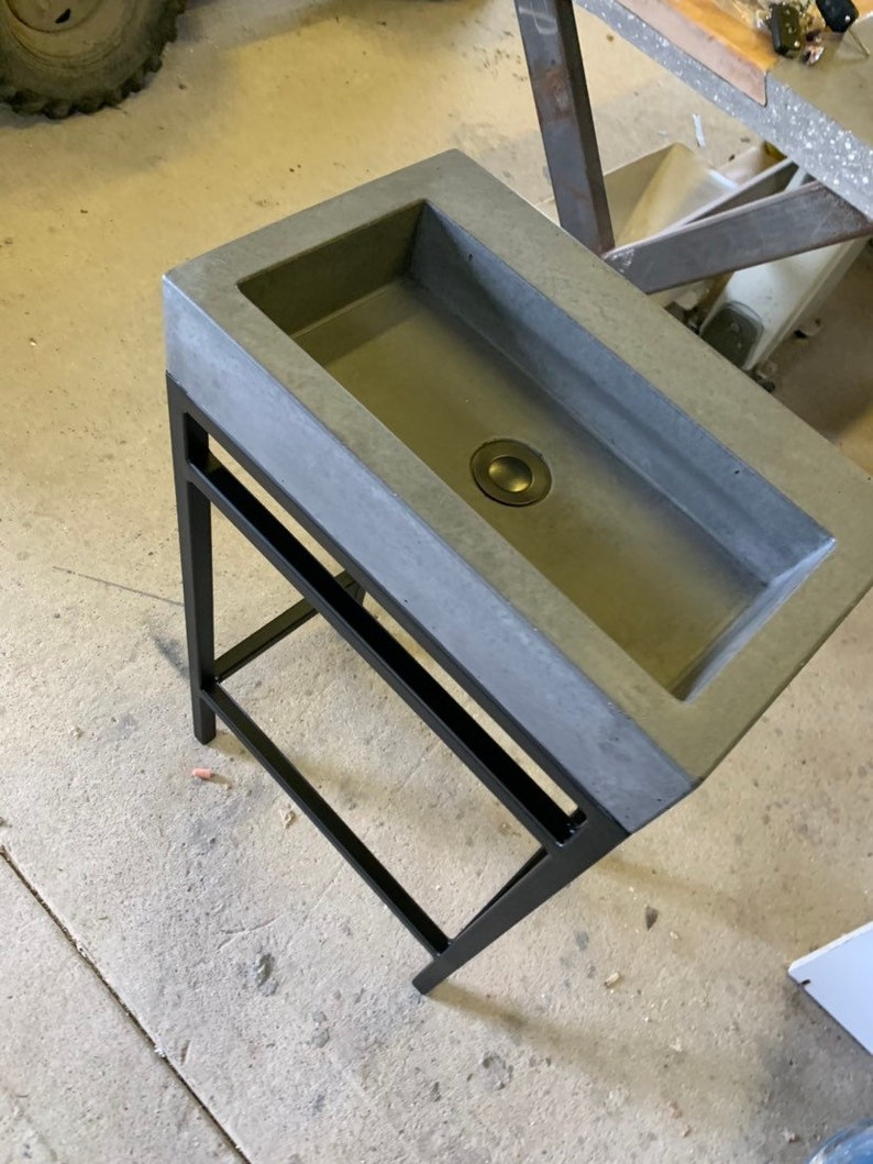 Bathroom concrete sink image 4