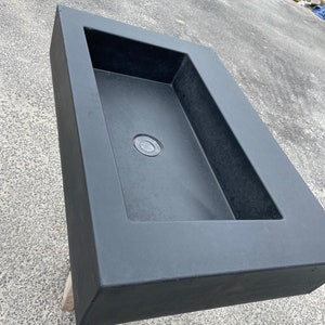 Black Concrete sink