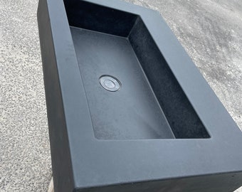 Black Concrete sink