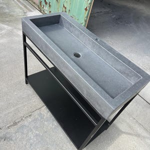 Concrete sink and frame
