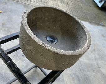 Round Concrete bathroom sink