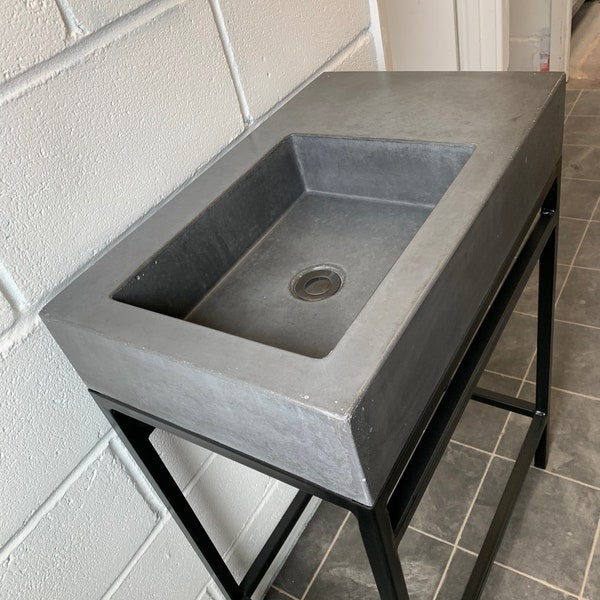 Concrete Sink With Stand Etsy
