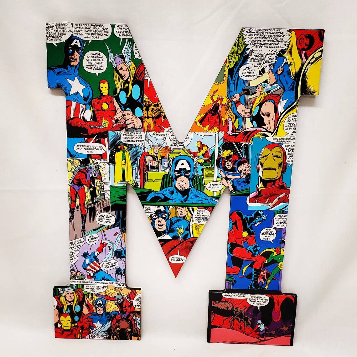13.5 Superhero wall letters nursery letters wooden Etsy