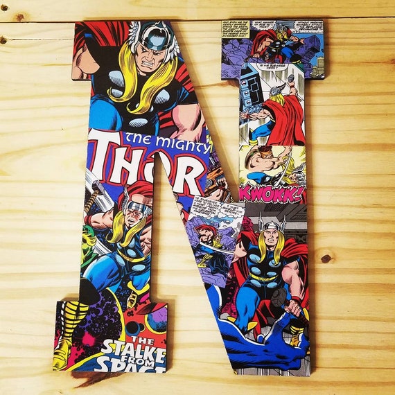 13 5 Superhero Wall Letters Boys Room Decor Nursery Etsy