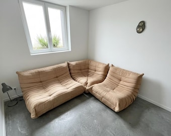 Sofá Togo vintage auténtico – Michel Ducaroy Ligne Roset Mid