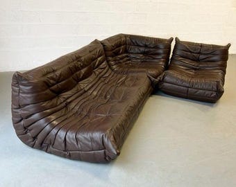 Autentico divano vintage Togo – Michel Ducaroy Ligne Roset, divano a 3 posti di metà secolo