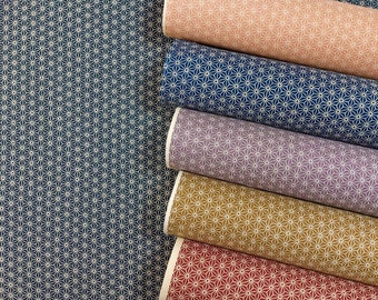 Japanese fabric by the yard - Geometric coton fabric - traditional asian fabric - Classic fabric - Asanoha