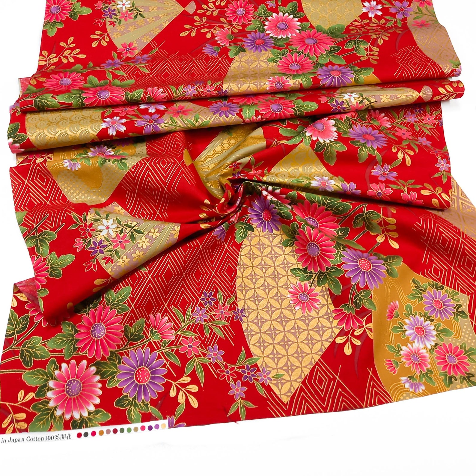 Japanese Fabric by the Yard Japanese Decorative Fabric Meter Etsy