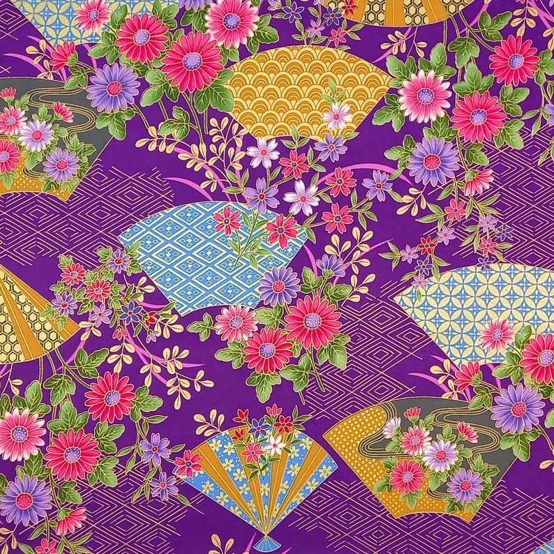 Japanese Fabric by the Yard Japanese Decorative Fabric Meter Etsy