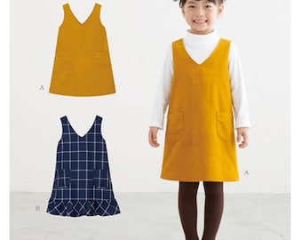Sewing pattern beginner dress pinafore girls chasuble
