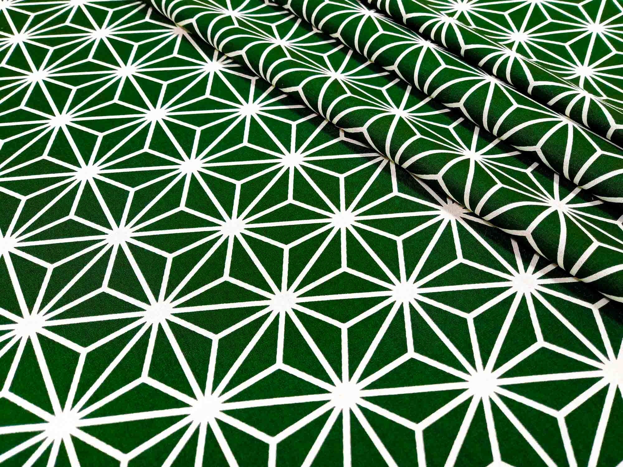 Large geometric pattern fabric bundle Japanese Asanoha Etsy