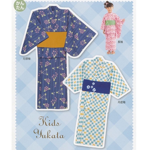 YUKATA SEWING PATTERN - Girl's Kimono - Kimono pattern - Japanese clothing