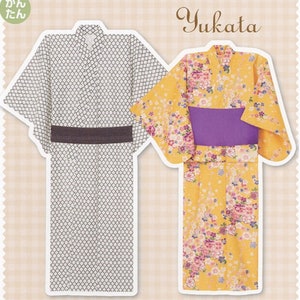 Patron couture Yukata Kimono