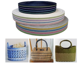 Braiding Paper basketry DIY, basket weaving, Beginner basketry, Braided basket, Braided bag, Bag making - By the meter