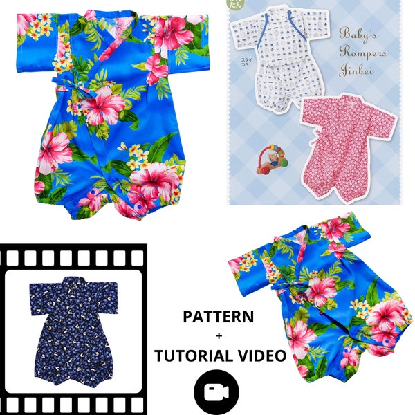 Beginner sewing pattern Jinbei Baby - Kid's clothing - Baby romper