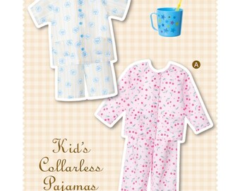 PAJAMA SEWING PATTERN - Kid's pajamas pattern - Long sleeved pajamas - Short sleeved pajamas - Summer pajamas - Winter pajamas