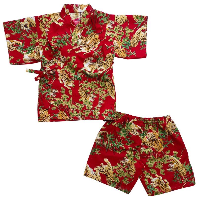 Japanese Sewing Pattern Jinbei Babies Pattern Kimono Shirt Etsy