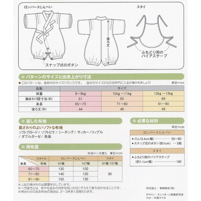 Beginner Sewing Pattern Jinbei Baby Kid's Clothing Etsy