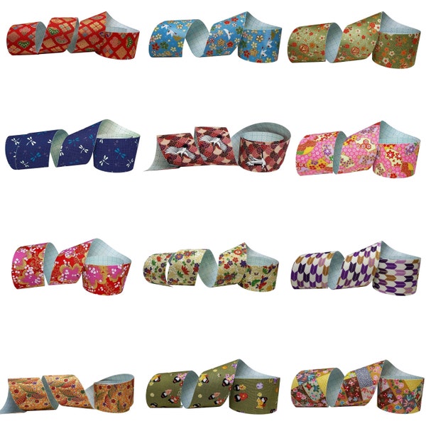 Adhesive Japanese Fabric Bundle - Asian fabric tapes