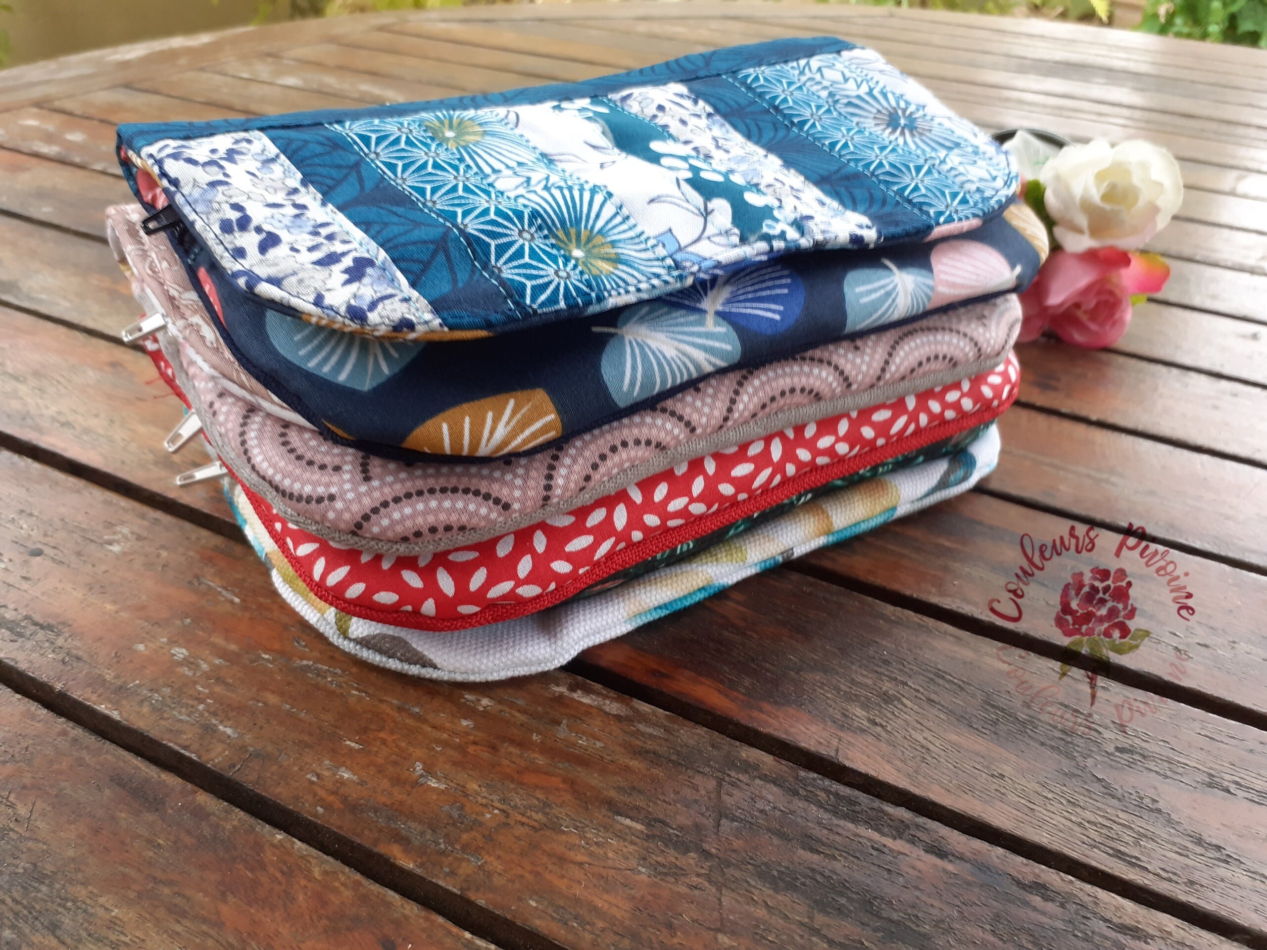 Wallet Wallet Women S Pouch Liberty Fabric Patchwork 4 Etsy