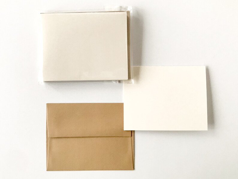 Folded Blank Note Cards With Envelopes Cards With Envelopes Etsy