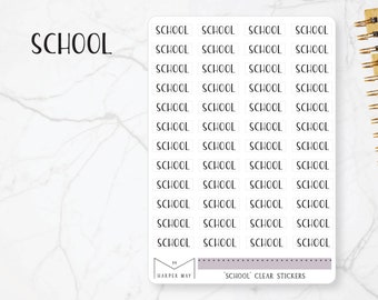 School Stickers | School Planner Stickers, Text Stickers, Day Designer Stickers, school sticker, meeting planner, transparent stickers