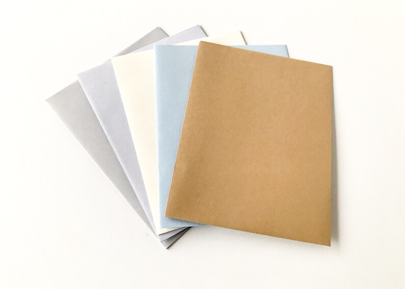 Folded Blank Note Cards With Envelopes Cards With Envelopes Etsy
