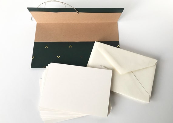 20 Cream Blank Note Cards and Envelopes, Blank Notes Cards With Envelopes,  Blank Stationery Set of 20, 40 or 60 Cards and Envelopes 