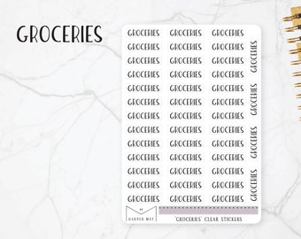 Groceries Stickers | Groceries Planner Stickers, grocery sticker, groceries stickers, Text Stickers, Day Designer Stickers, bill planner