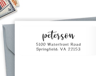 Return Address Labels, Calligraphy Address Labels, Gold Foil Wedding Stickers, Clear Address Labels, Wedding Address Stickers - A01