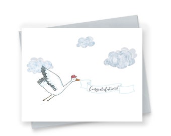 Congrats baby card, baby shower card, congratulations baby, new baby card, baby congratulations card