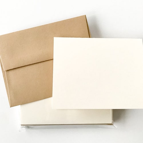 Folded Blank Note Cards With Envelopes Cards With Envelopes Etsy