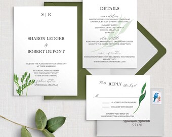 Leaf Me Be | Wedding Invitation SAMPLE