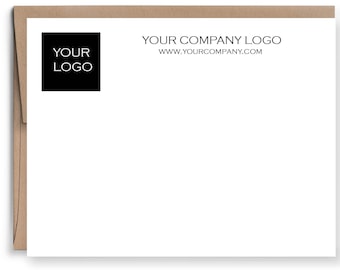 Business stationary, Custom logo note card set, personalized stationery with logo, cards with logo, note cards with envelopes, custom note