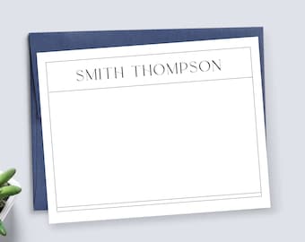 Personalized stationery set graduation gifts for him groomsmen gift personalized note cards stationary set - MS06