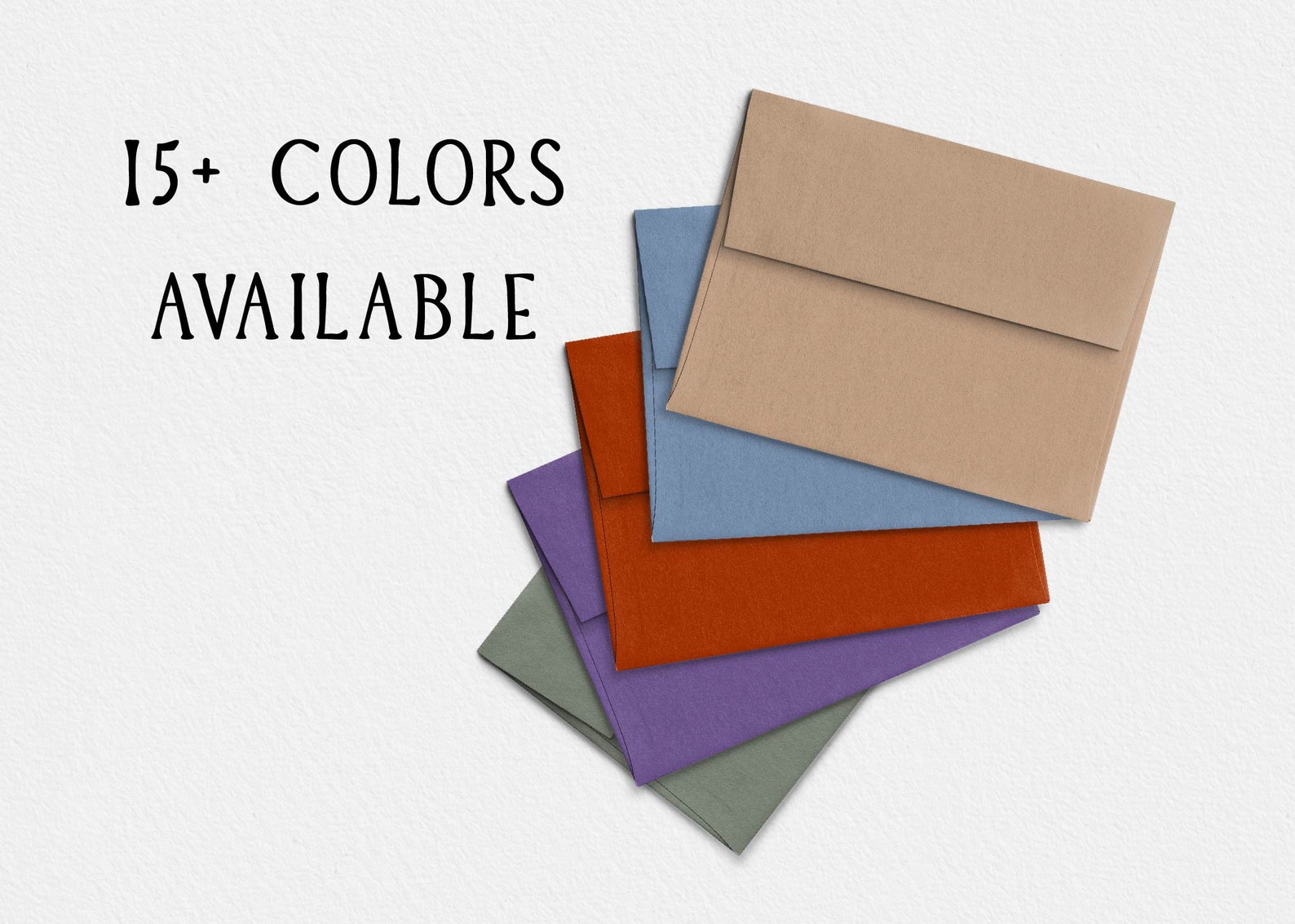 A2 Multicolor Envelopes set of 10 Pink Envelopes Blue Etsy