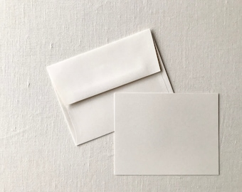 20 Cream blank note cards and envelopes, blank notes cards with envelopes, blank stationery set of 20, 40 or 60 cards and envelopes