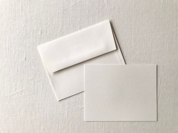 20 Cream blank note cards and envelopes, blank notes cards with envelopes,  blank stationery set of 20, 40 or 60 cards and envelopes