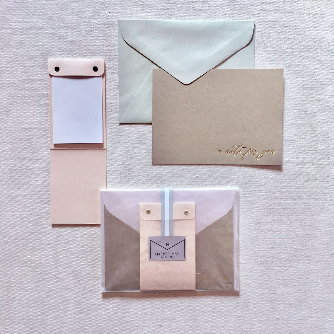 Stationery Set Notepad and Notecard Etsy