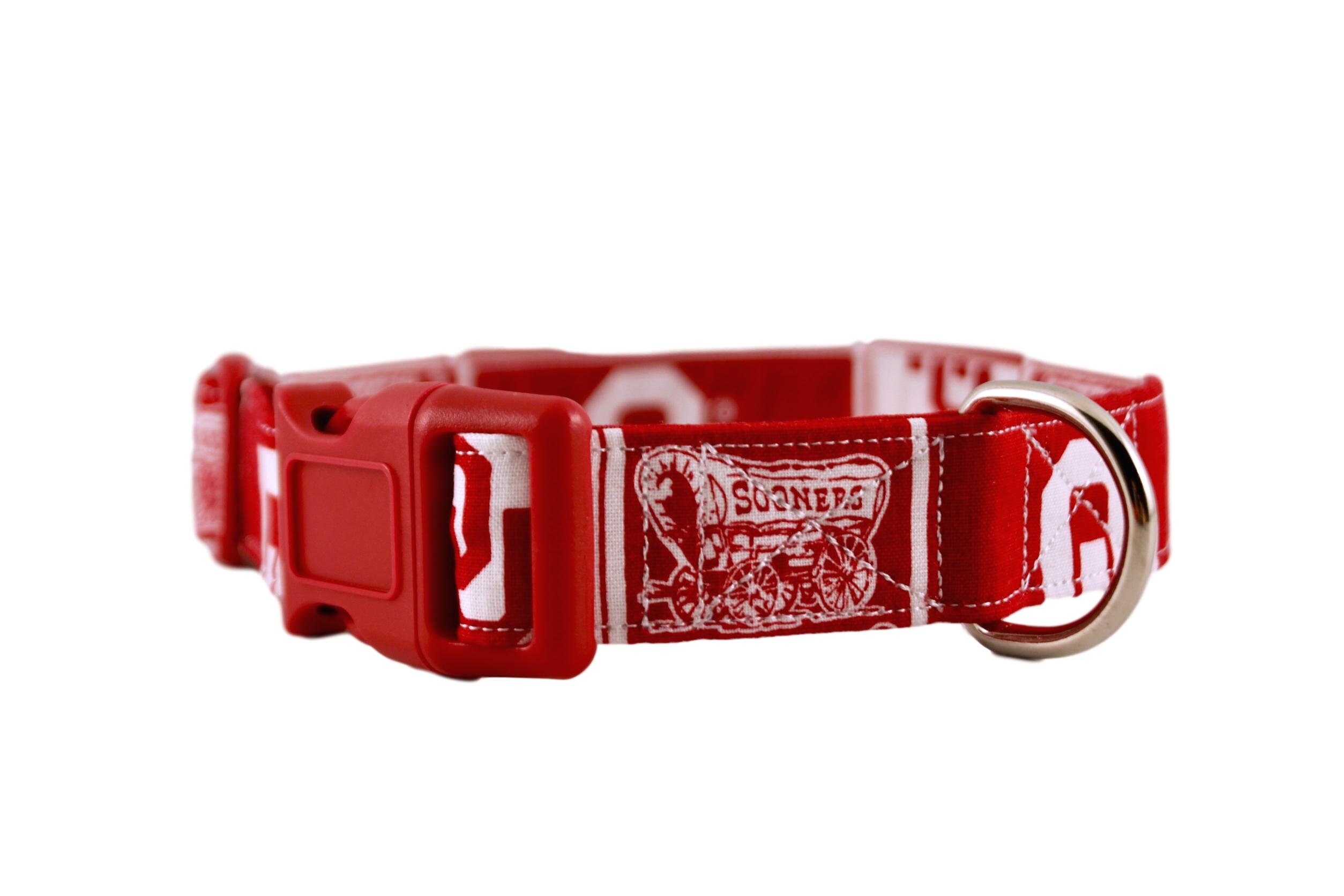 University of Oklahoma Sooners Collar Oklahoma Dog Collar Etsy