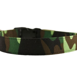 Camo Collar, Camouflage Dog Collar, Hunting Collar, Green Dog Collar, Working Dog Embroidered Collar, Custom Collar, Personalized Dog Collar image 1