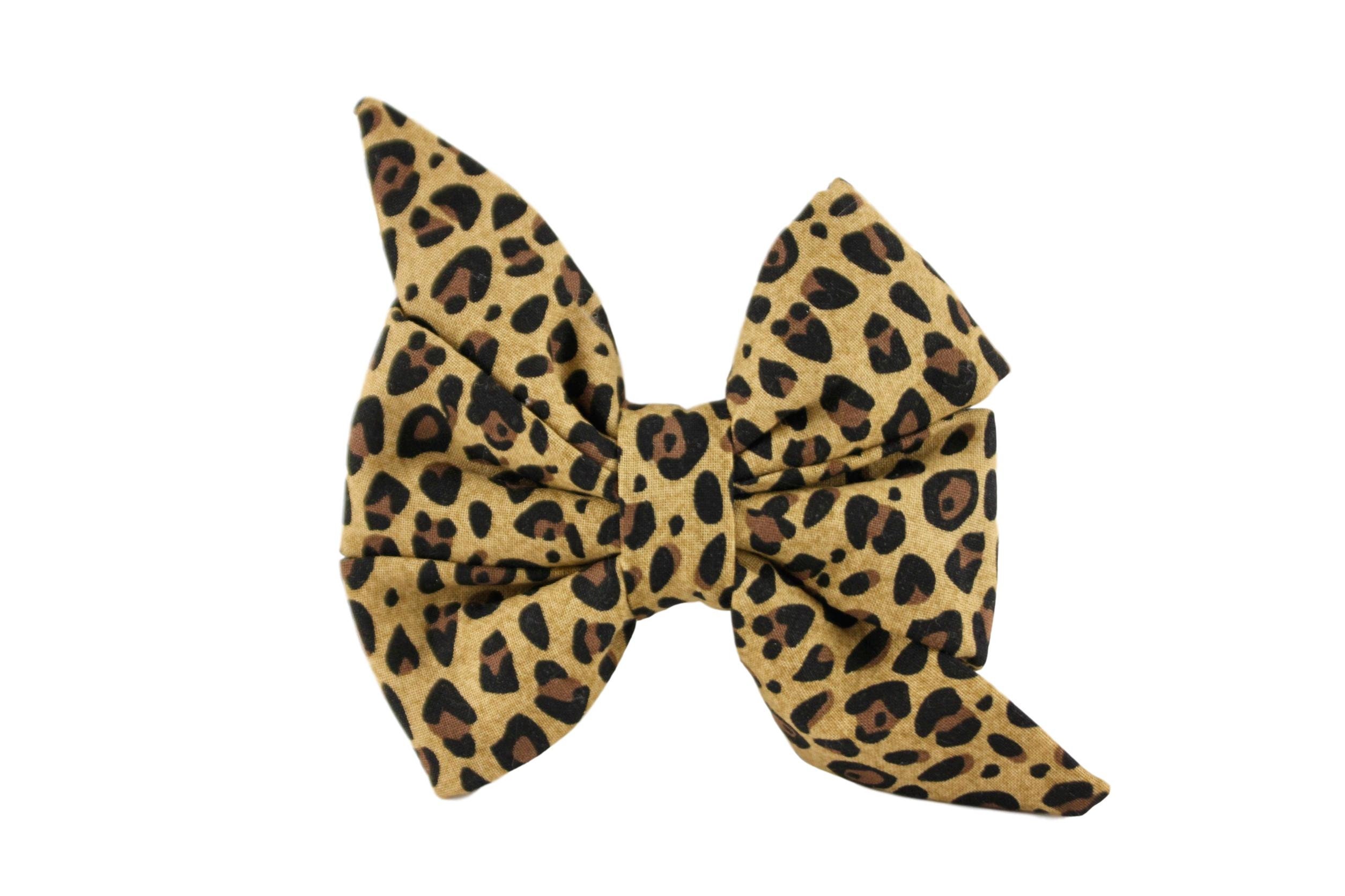 Cheetah Couture Big Bow Collar
