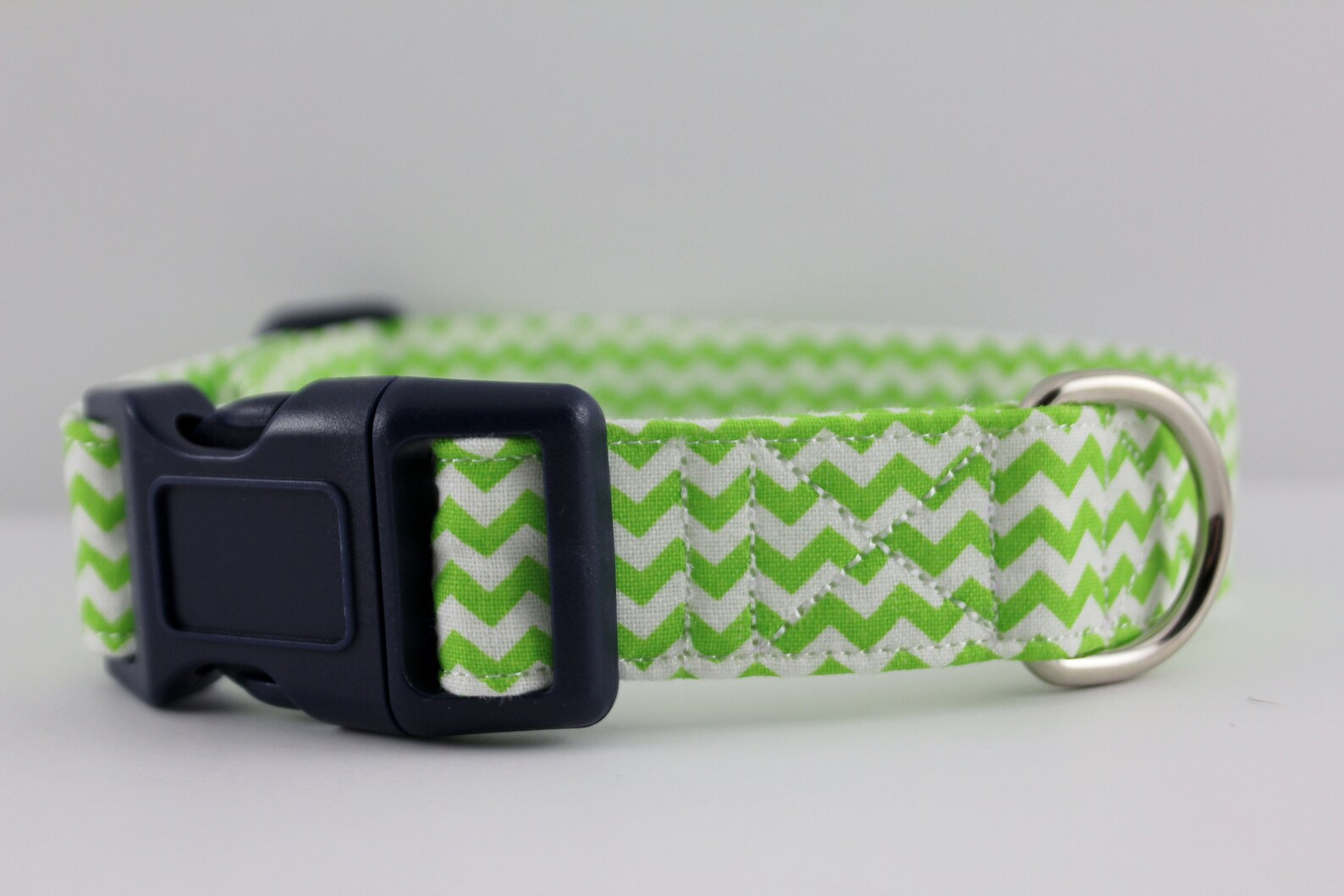 Green & White Chevron Green Dog Collar Chevron Dog Collar Etsy