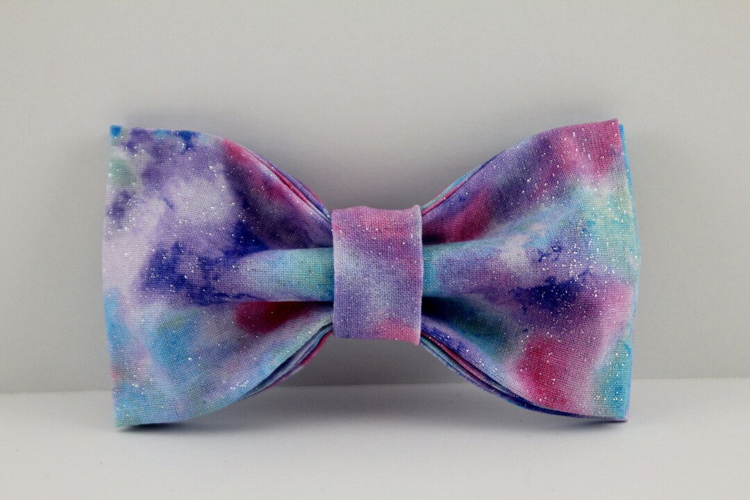 Cotton Candy Bow Tie, Boy Collar Bow Tie, Collar Upgrade, Collar Bow