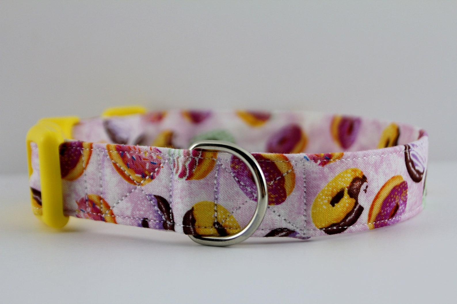 Donut Worry Collar Donut Dog Collar Purple Collar Food Dog Etsy