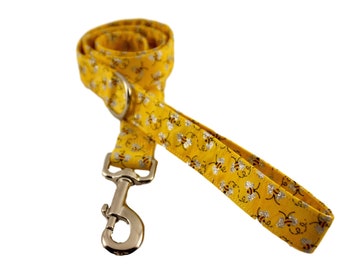 Glitter Bumble Leash, Bee Dog Leash, Pet Leash, Yellow Leash, 6 FT Leash, Custom Dog Lead, Pet Leash, 5 FT Leash, Sparkle Leash 4ft Dog Lead