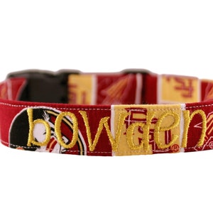 Florida State University Seminoles Collar, Embroidered Dog Collar, Custom Pet Collar, Personalized Dog Collar, FSU Dog Collar, Noles Pet