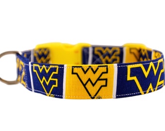 wvu dog collars