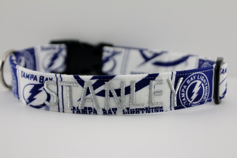 NHL Tampa Bay Lightning Collar Lightning Dog Collar Etsy