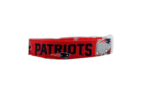NFL New England Patriots Collar Patriots Dog Collar Personalized Pet Collar Embroidered Collar Red White Blue Collar Football Dog Colla Etsy